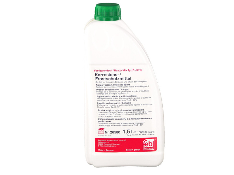 Антифриз FEBI BILSTEIN Ready Mix жовто-зелений 1.5 л (26580)