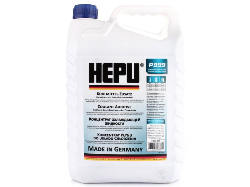 Антифриз Hepu BLUE G11 концентрат 5л (P999-005)