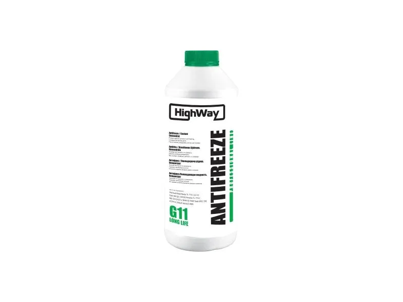 Антифриз HIGHWAY ANTIFREEZE G11 концентрат зелений 1.5л (10024)