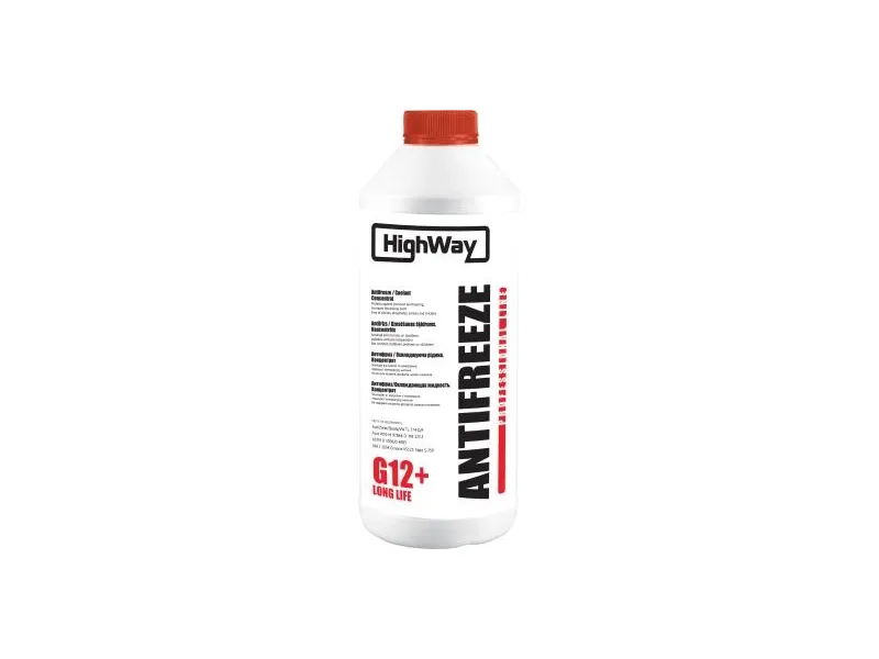 Антифриз HIGHWAY ANTIFREEZE G12+ концентрат красный 1.5л (10023)