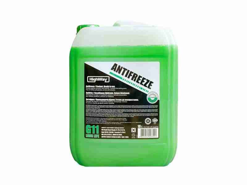 Антифриз HIGHWAY ANTIFREEZE-40 LONG LIFE G11 (зелений) 10л (10120)