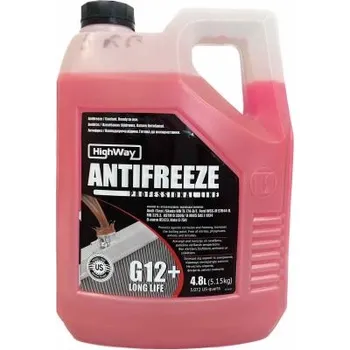 Антифриз HIGHWAY ANTIFREEZE-40 LONG LIFE G12+ (червоний) 4.8л (10124)