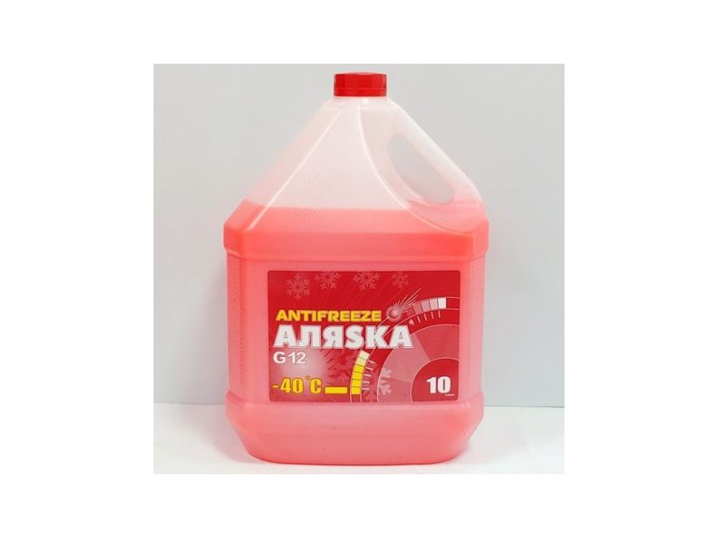 Антифриз АЛЯSКА ANTIFREEZE-40 (красный) 10л/9.83кг (5528)