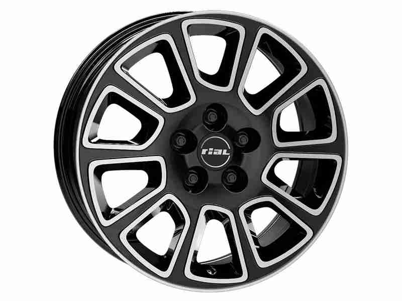 Диск Rial Transporter 2 Diamond Black Front Polished R16 W6.5 PCD5x120 ET52 DIA65.1