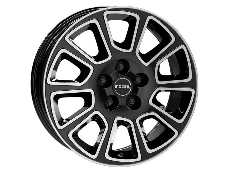 Диск Rial Transporter 2 Diamond Black Front Polished R17 W7.0 PCD5x118 ET68 DIA71.1
