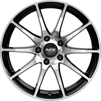 Диск Platin P113 Black Front Polished R20 W8.0 PCD5x112 ET45 DIA72.6