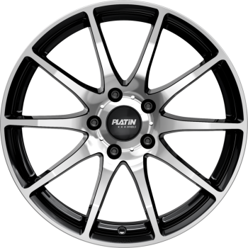 Диск Platin P113 Black Front Polished R20 W8.0 PCD5x114.3 ET45 DIA72.6