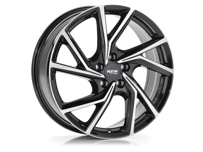 Диск Platin P107 Black Front Polished R19 W7.5 PCD5x112 ET49 DIA66.6