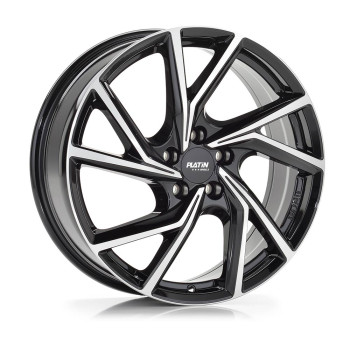 Диск Platin P107 Black Front Polished R19 W7.5 PCD5x112 ET49.5 DIA67.1