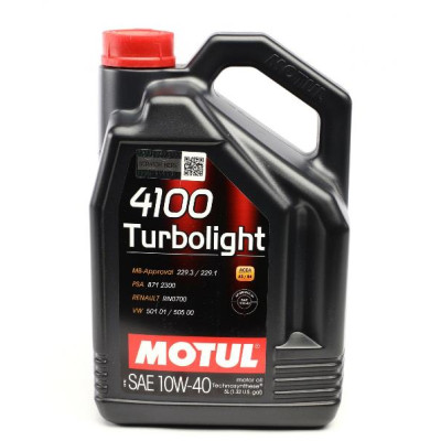 Масло  Motul 4100 Turbolight 10W40 5л (387606)