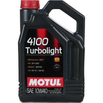 Масло  Motul 4100 Turbolight 10W40 4л (387607)