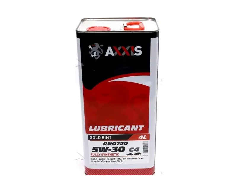 Масло AXXIS 5W-30 С4 RN0720 Gold Sint 4л (021350378)