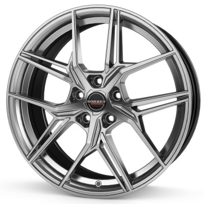 Диск Borbet QX Hyper Black Silver R20 W8.5 PCD5x114.3 ET45 DIA72.5