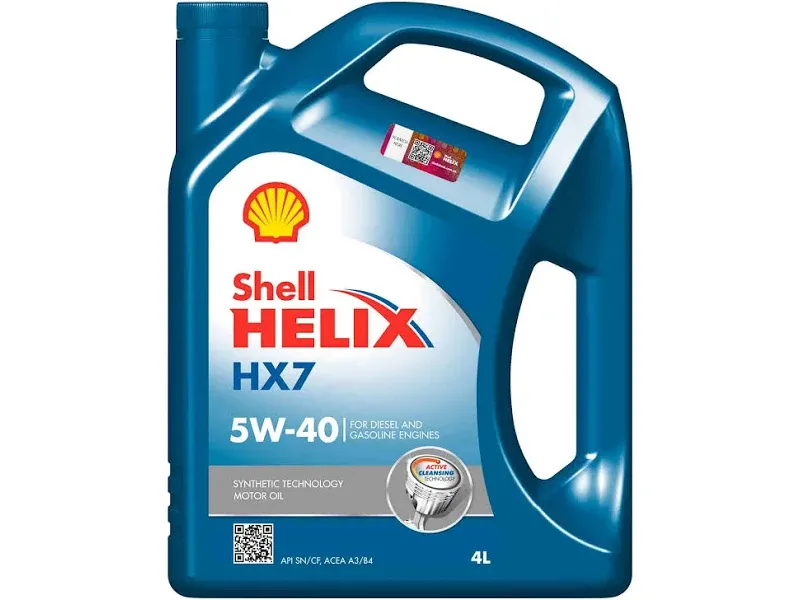 Масло SHELL Helix HX7 5W-40 (4л)