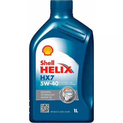 Масло SHELL Helix HX7 5W-40 (1л)
