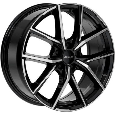 Диск Alutec Aveleno Diamond Black Front Polished R18 W8.0 PCD5x112 ET48 DIA70.0