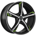 Диск Ronal R62 W7.5 R18 PCD5x114.3 ET45 DIA82.0 Green Jetblack Matt Frontkopiert