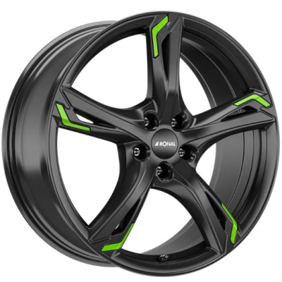 Диск Ronal R62 W7.5 R17 PCD5x112 ET38 DIA76.0 Green Jetblack