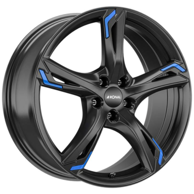 Диск Ronal R62 W7.5 R17 PCD5x114.3 ET40 DIA82.0 Blue Jetblack
