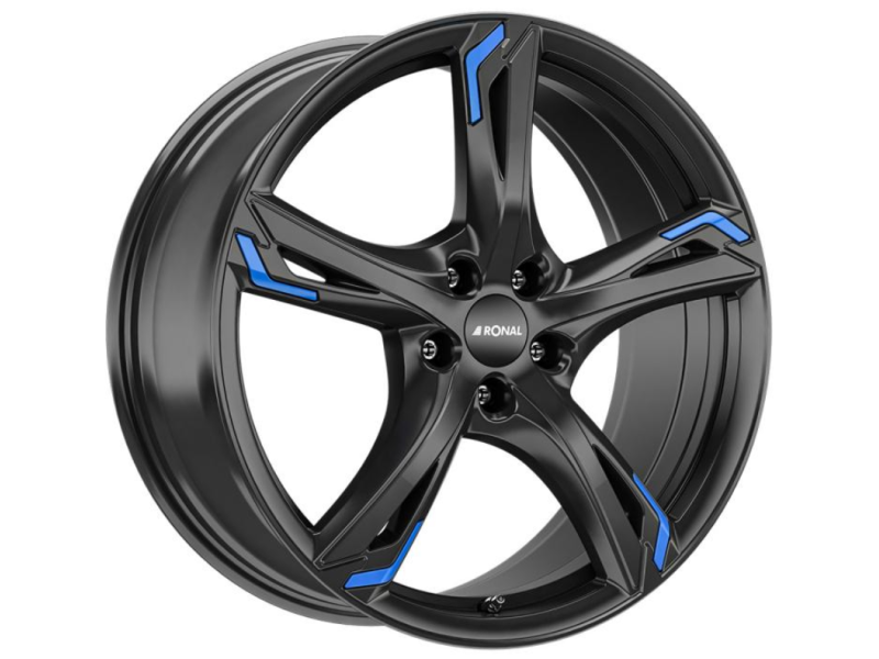 Диск Ronal R62 W7.5 R17 PCD5x114.3 ET40 DIA82.0 Blue Jetblack