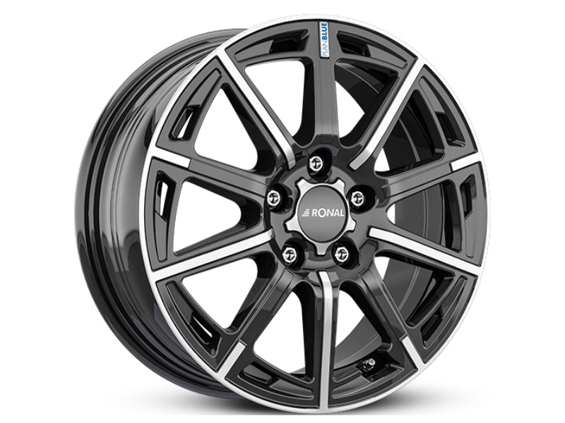 Диск Ronal R60 W6.5 R16 PCD5x105 ET39 DIA56.62 Blue Jetblack Frontkopiert