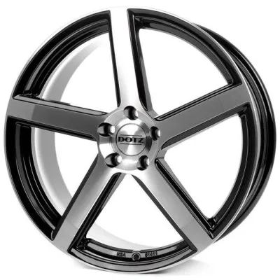 Диск Dotz CP5 Dark Black Polished R19 W8.5 PCD5x108 ET45 DIA70.1