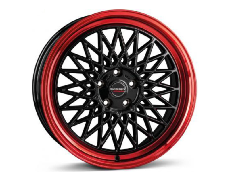 Диск Borbet B W8.0 R18 PCD5x112 ET30 DIA66.5 Black Rim Red
