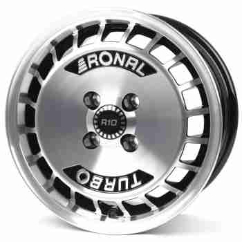 Диск Ronal R10 Turbo Schwarz Frontkopiert R15 W7.0 PCD4x100 ET28 DIA68.0