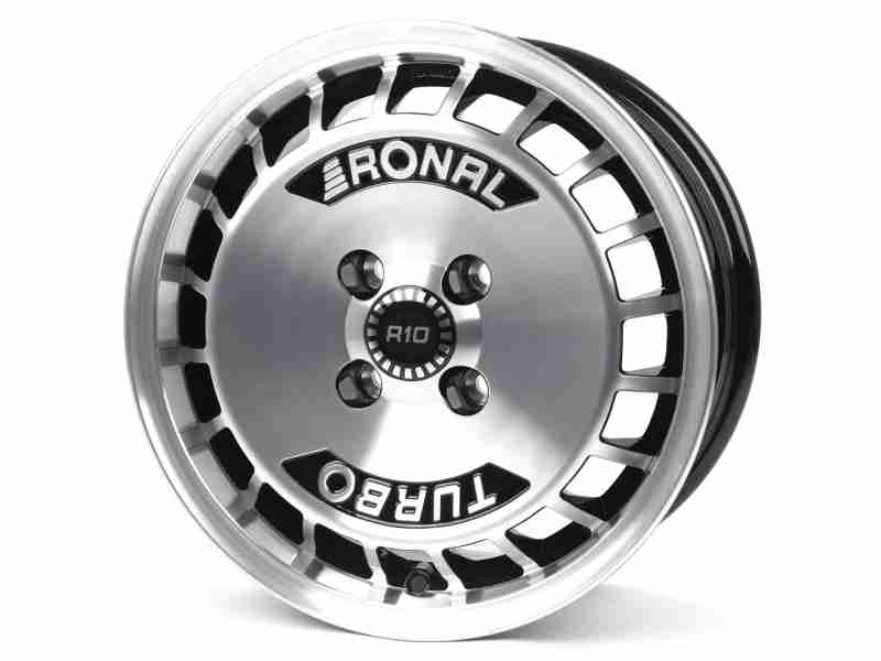 Диск Ronal R10 Turbo Schwarz Frontkopiert R15 W7.0 PCD4x100 ET28 DIA68.0