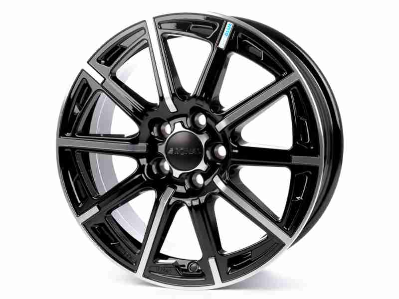 Диск Ronal R60-blue Jetblack-Frontkopiert R16 W6.5 PCD5x100 ET40 DIA68.0