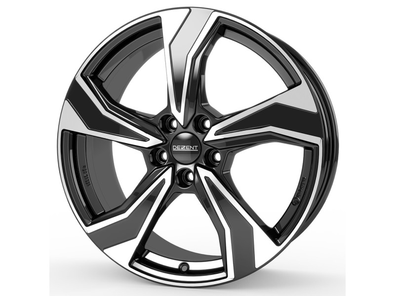 Диск Dezent KB Dark Black Polished R18 W8.0 PCD5x114.3 ET30 DIA66.1