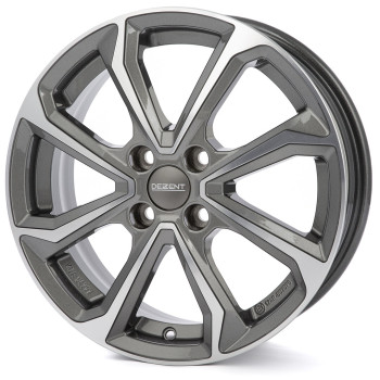 Диск Dezent KT Dark Gunmetal Polished R16 W6.0 PCD4x100 ET50 DIA54.1