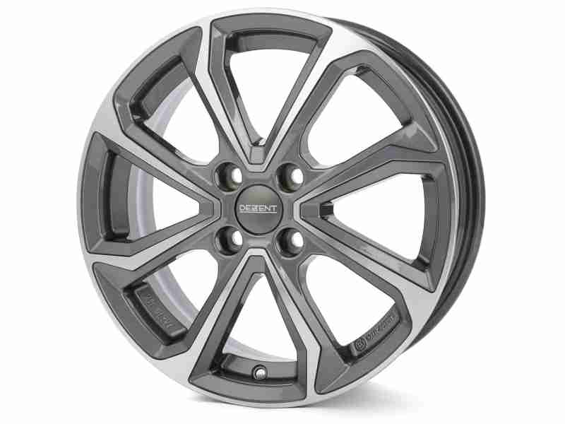 Диск Dezent KT Dark Gunmetal Polished R16 W6.0 PCD4x100 ET49 DIA54.1