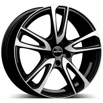 Диск GMP Italia Astral Black Front Polished R16 W6.5 PCD5x100 ET35 DIA73.1