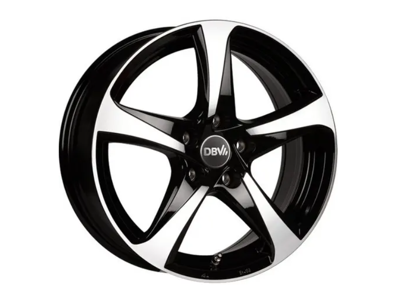 Диск DBV 5SP 001 W6.5 R16 PCD5x114.3 ET35 DIA74.1 Black Front Polish