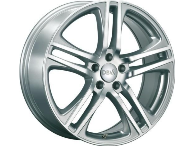 Диск DBV Mauritius W8.0 R19 PCD5x112 ET35 DIA57.1 Silver Front Polished