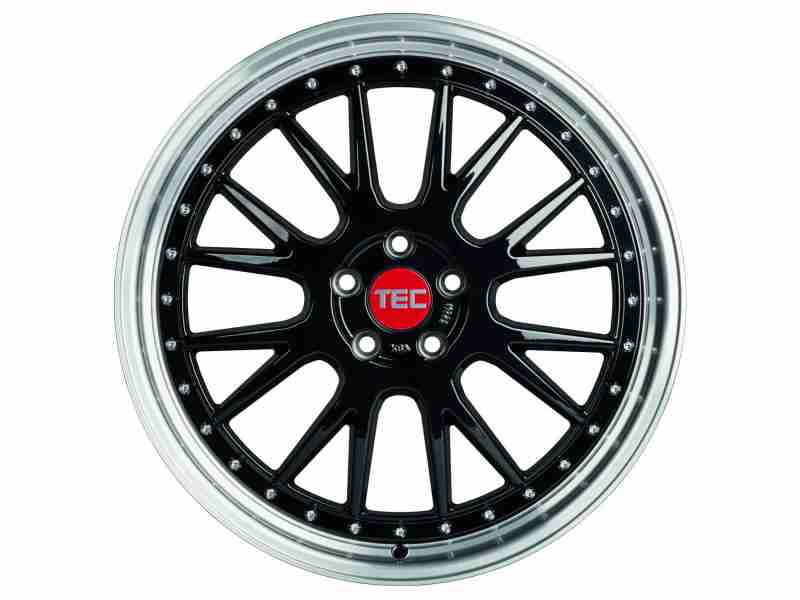 Диск Tec Speedwheels GT EVO Black Polished Lip R19 W8.5 PCD5x120 ET40 DIA72.6