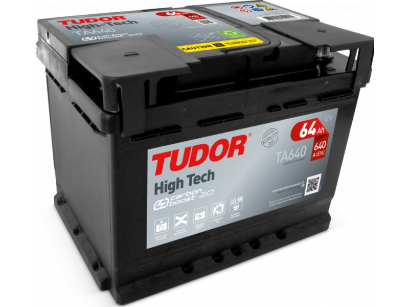 Акумулятор  Tudor 6CT-64 Аз High-Tech (640EN)  євро TA640