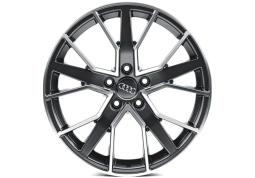 Диск Replica Audi (A1178) W8.0 R18 PCD5x112 ET39 DIA66.6 Matt Graphite Machined Face