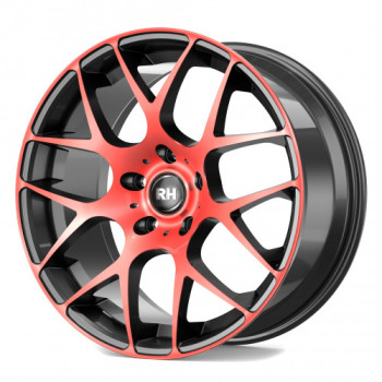 Диск RH Nbu Race Schwarz Rot Poliert R19 W9.5 PCD5x112 ET45 DIA72.6