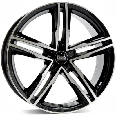 Диск MAM A1 Black Front Polish (BFP) R18 W8.0 PCD5x112 ET30 DIA66.5