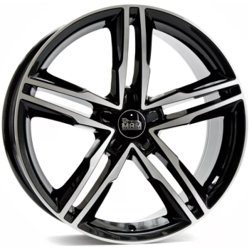 Диск MAM A1 Black Front Polished R19 W8.0 PCD5x112 ET42 DIA66.5