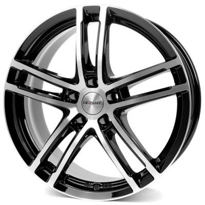 Диск Dezent TZ Dark Black Polished R17 W6.5 PCD5x112 ET34.5 DIA66.6