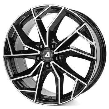Диск Alutec ADX.02 Diamond Black Front Polished R20 W9.0 PCD5x112 ET24 DIA66.6