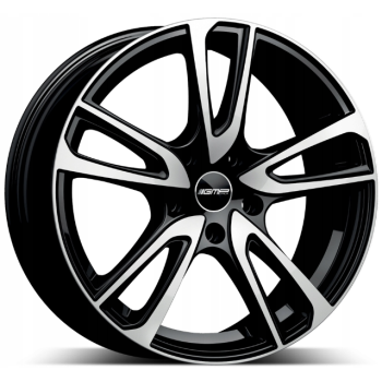 Диск GMP Italia Astral Black Front Polished R16 W6.5 PCD4x100 ET45 DIA73.1