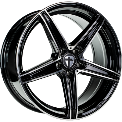 Диск Tomason TN20 NEW Black Polished R20 W8.5 PCD5x112 ET45 DIA72.6