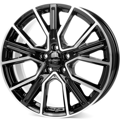 Диск Wheelworld WH34 Black Polished R20 W8.5 PCD5x112 ET21 DIA66.6