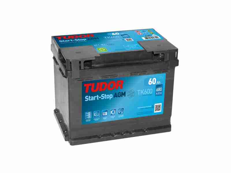 Аккумулятор  Tudor 6CT-60 Аз Start-and-Stop AGM  (680EN) (евро) TK600