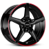 Диск Ronal R69 Jetblack-Red Rim R17 W7.5 PCD5x112 ET30 DIA66.5