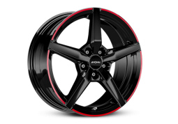 Диск Ronal R69 Jetblack-Red Rim R18 W8.0 PCD5x112 ET30 DIA66.5